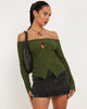 imagen de Amandari Bardot Top en Caqui