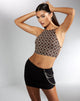 Imagen de MOTEL X IRIS Ambre Crop Top en Cadena Marrón Oscuro
