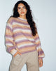 imagen de Ammaria Jumper in Purple Brown Cream