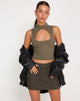 Imagen de Annesley Crop Top en verde asfalto