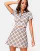 Imagen de la falda Annie en Grunge Check Taupe