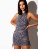 Imagen de Ardilla Bodycon Dress in Abstract Croc Negro