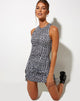 Imagen de Ardilla Bodycon Dress in Wavey Dogtooth