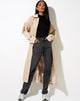 Imagen de Assa Trench Coat Beige con forro de rayas