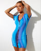 Imagen del minivestido Avayi en color solarizado