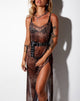 Imagen de Batis Maxi Dress in Mesh Gradient Cheetah Brown