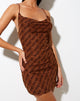 Imagen de Becky Mini Dress in Brown Angel Energy Flock