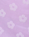 Malla lila Daisy Flock blanco