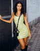 Imagen de Benia Mini Dress in Drape Sequin Lime Green
