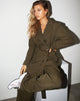 Imagen de Belted Blazer in Pinstripe Khaki