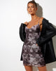 Imagen de Besky Minivestido de malla Smoke Negro Gris