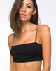 Imagen de Bocha Crop Top Negro con Cadena Plateada