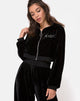 Imagen de la sudadera Bomb Hoodie in Black w/ Angel Diamante Hot Fix