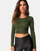 Imagen de Bonnie Crop Top en Cheetah Khaki