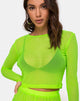 Imagen de Bonnie Crop Top en Red Amarillo Fluro