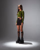 Imagen de Bonnie Top de manga larga en Optic Polka Green