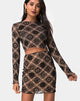 Imagen de Bonver Top Taupe Net with Black Sign Flock