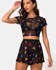 Imagen de Boris Short en Mesh Negro Mariposa