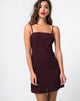 Imagen de Boyasly Vestido en Mini Diana Lunar Negro Rojo