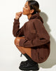 Imagen de Bren Hoodie in Deep Mahogany Cherub LAmour Label Embro