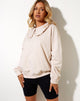 Imagen de la sudadera Brie en piedra