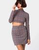 Imagen de Bronti Minifalda a cuadros Charles Blush