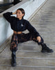 Imagen de Caden Hoodie in Black with Scorpion White Embro