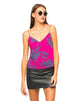Imagen de Motel Slim Cami Top en Dos Tonos Floral Frambuesa