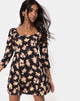 Imagen de Camosa Vestido Swing en Rosa Antiguo Negro