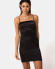 Imagen del vestido Cecile de satén negro