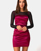 Imagen de Cecile Slip Dress in Satin Borgoña