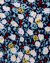 Campo Floral Azul Marino