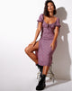 Imagen de Cello Vestido Midi en Floral Fun Pink