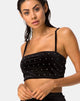 Imagen de Kylie Crop Top Diamante Negro