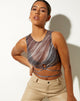 Imagen de Cleo Crop Top en Ripple Chocolate
