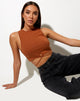 Imagen de Clias Crop Top Marrón Bombay