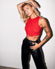 Imagen de Clias Crop Top en Rib Racing Rojo