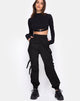 Imagen de Clive Cargo Trouser en negro Hebilla