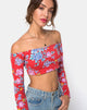 Imagen de Coga Crop Top en Vintage Fleur