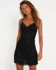 imagen de Coline Mini Dress in Lace Negro