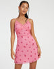 imagen de Coline Mini Dress in Pink Ditsy Daisy Embro