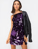 Imagen de Corine Slip Dress in Plum Disc Sequin