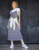 Imagen de Cotina Midi Dress in Inkblot Check Black and White