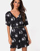 Imagen de Crosena Vestido Swing en Sun Moon Stars BW