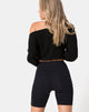 Imagen de Cycle Short Negro Sin Angel Bordado