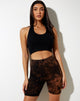 Imagen de Cycle Short en negro y óxido Tie Dye