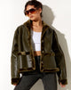 Imagen de la chaqueta Dagna en PU Dark Olive