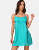 Imagen de Darla Slip Dress in Satin Ditsy Rose Blue