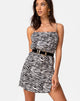 Imagen de Datista Slip Dress in Classic Zebra