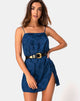 Imagen de Datista Slip Dress in Satin Rose Navy